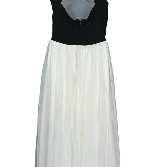 VTG‎ Full Length A-Line Prom Dress Juniors 9 Mesh Rhinestones Princess 90s Y2K - Picture 9 of 13